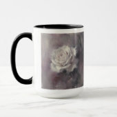 "Ölgemälde einer einzelnen Rose" Tasse (Links)