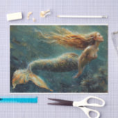 Ölgemälde einer Meerjungfrau Seidenpapier (Handwerk)