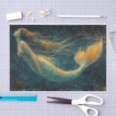 Ölgemälde eines Meerjungfettpapiers Seidenpapier (Handwerk)