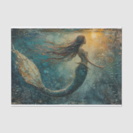Ölgemälde eines Meerjungfettpapiers Seidenpapier
