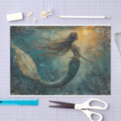 Ölgemälde eines Meerjungfettpapiers Seidenpapier (Handwerk)