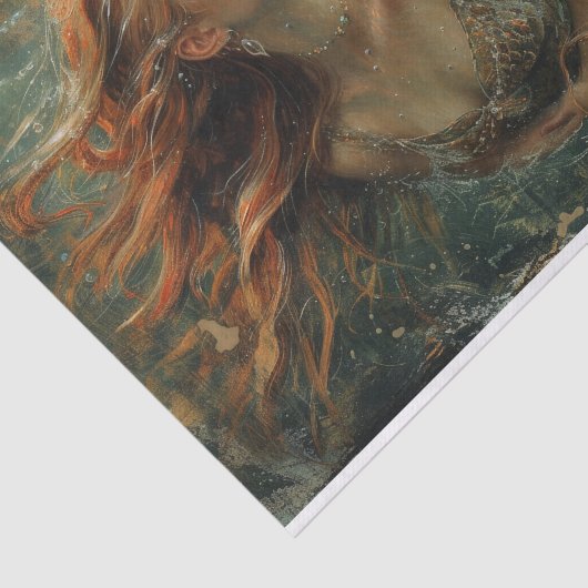 Ölgemälde eines Meerjungfettpapiers Seidenpapier (Ausschnitt)