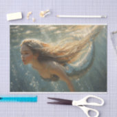 Ölgemälde eines Meerjungfettpapiers Seidenpapier (Handwerk)