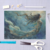 Ölgemälde eines Meerjungfettpapiers Seidenpapier (Handwerk)