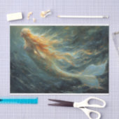 Ölgemälde eines Meerjungfettpapiers Seidenpapier (Handwerk)