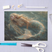 Ölgemälde eines Meerjungfettpapiers Seidenpapier (Handwerk)