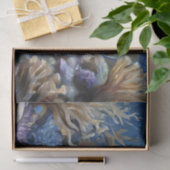 Ölgemälde eines Oktopus und Fischteppiche Seidenpapier (Geschenk)