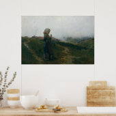 Ölgemälde für junge Mädchen, die Landschaftliche L Poster (Küche)