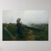 Ölgemälde für junge Mädchen, die Landschaftliche L Poster (Vorne)