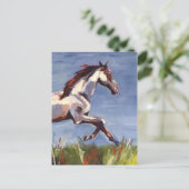 Ölgemälde für Pferde Postkarte (Stehend Vorderseite)