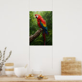 Ölgemälde für Scarlet Macaw Poster (Küche)
