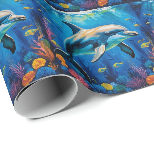 Ölgemälde Geschenkpapier (Rolleneckpunkt)