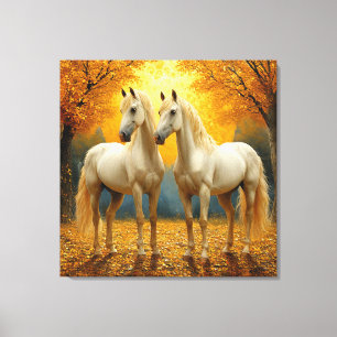 Ölgemälde Graseful Horses Leinwanddruck