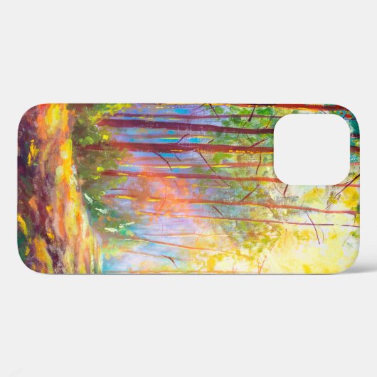 Ölgemälde im Herbst, landschaftlich la Case-Mate iPhone Hülle (Rückseite (Horizontal))