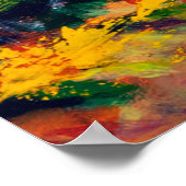 Ölgemälde im Herbst, landschaftlich la Poster (Ecke)