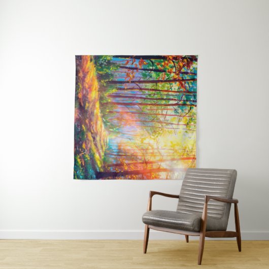 Ölgemälde im Herbst, landschaftlich la Wandteppich (Beispiel (Horizontal))