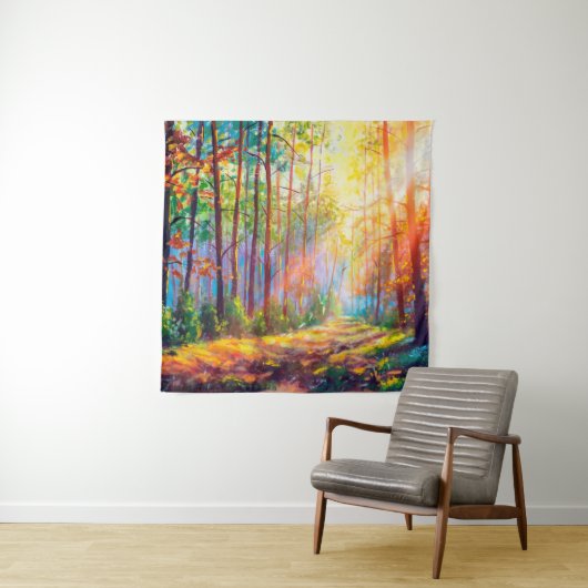 Ölgemälde im Herbst, landschaftlich la Wandteppich (Beispiel)