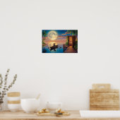 Ölgemälde im tropischen Paradies Poster (Küche)