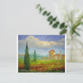 Ölgemälde in der Toskana Postkarte (Stehend Vorderseite)