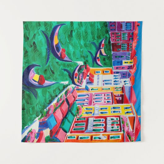 Ölgemälde in Venedig, Italien auf Leinwand Wandteppich (Vorderseite (Horizontal))