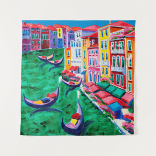  Ölgemälde in Venedig, Italien auf Leinwand Wandteppich