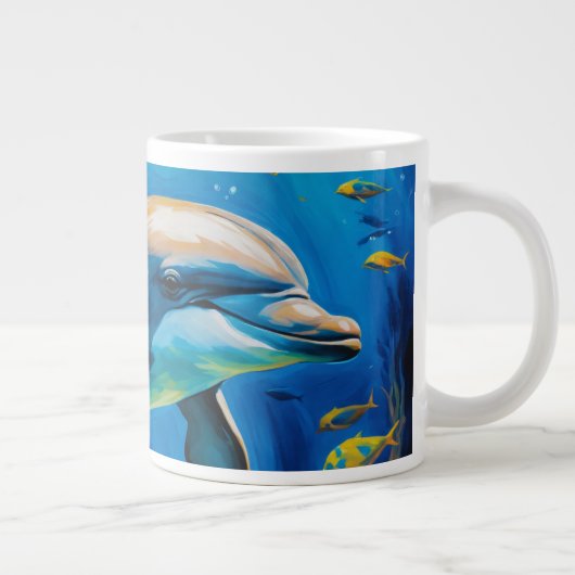 Ölgemälde Jumbo-Tasse (Rechts)