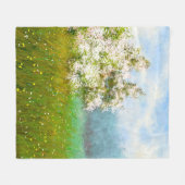 Ölgemälde, Landschaft, Blume auf dem Gebiet Fleecedecke (Vorderseite (Horizontal))