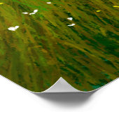 Ölgemälde, Landschaft, Blume auf dem Gebiet Poster (Ecke)