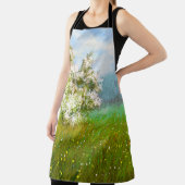 Ölgemälde, Landschaft, Blume auf dem Gebiet Schürze (InSitu)