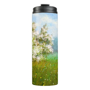 Ölgemälde, Landschaft, Blume auf dem Gebiet Thermosbecher