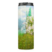 Ölgemälde, Landschaft, Blume auf dem Gebiet Thermosbecher (Rückseite)