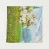 Ölgemälde, Landschaft, Blume auf dem Gebiet Wandteppich (Vorderseite (Horizontal))