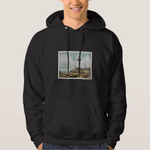 Ölgemälde Leuchtturm über ozeanischer Landschaft   Hoodie
