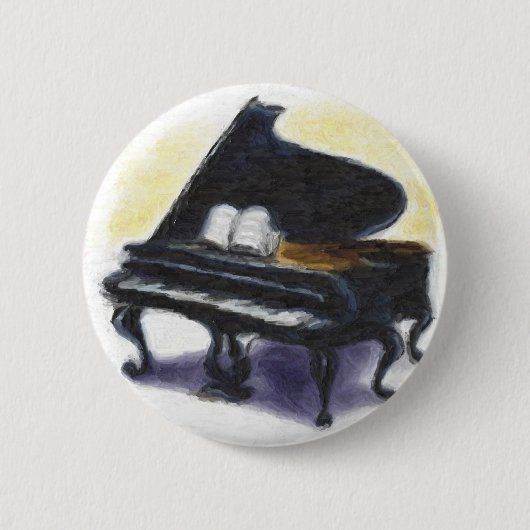 Ölgemälde: Mein Klavier Button (Vorderseite)
