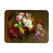 Ölgemälde mit Vintage-Blumen Magnet (Horizontal)