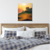 Ölgemälde mittelalterliche Burg Ruinen Landschaft Leinwanddruck (Insitu (Schlafzimmer))