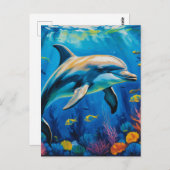 Ölgemälde Postkarte (Vorne/Hinten)