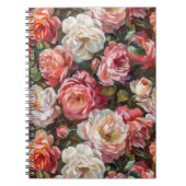 Ölgemälde Rose Blooms Notebook Notizblock (Vorderseite)