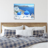 Ölgemälde Santorini Oia Leinwanddruck (Insitu (Schlafzimmer))
