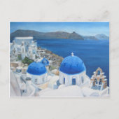 Ölgemälde Santorini Oia Postkarte (Vorderseite)