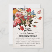 Ölgemälde Stillleben Blütenzeit Hochzeit RSVP Karte (Vorderseite)