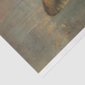 Ölgemälde, strukturiert aus Fuchsdecoupage Seidenpapier (Ausschnitt)