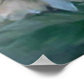 Ölgemälde von gelben Gänseblümchen danke Karte Poster (Ecke)