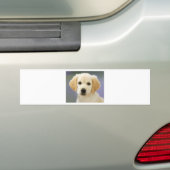 Ölgemälde von Labrador Retriever Welpe Autoaufkleber (Auf Auto)