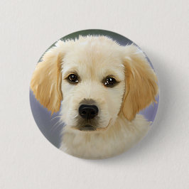 Ölgemälde von Labrador Retriever Welpe Button