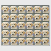 Ölgemälde von Labrador Retriever Welpe Geschenkpapier (Flach)