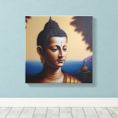 Ölgemälde von Lord Buddha Leinwanddruck (Insitu (Holzboden))
