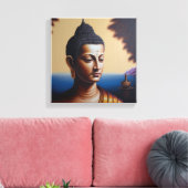 Ölgemälde von Lord Buddha Leinwanddruck (Insitu (Wohnzimmer))