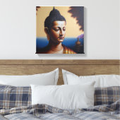 Ölgemälde von Lord Buddha Leinwanddruck (Insitu (Schlafzimmer))