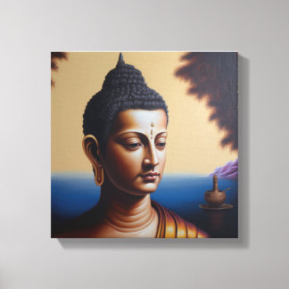 Ölgemälde von Lord Buddha Leinwanddruck